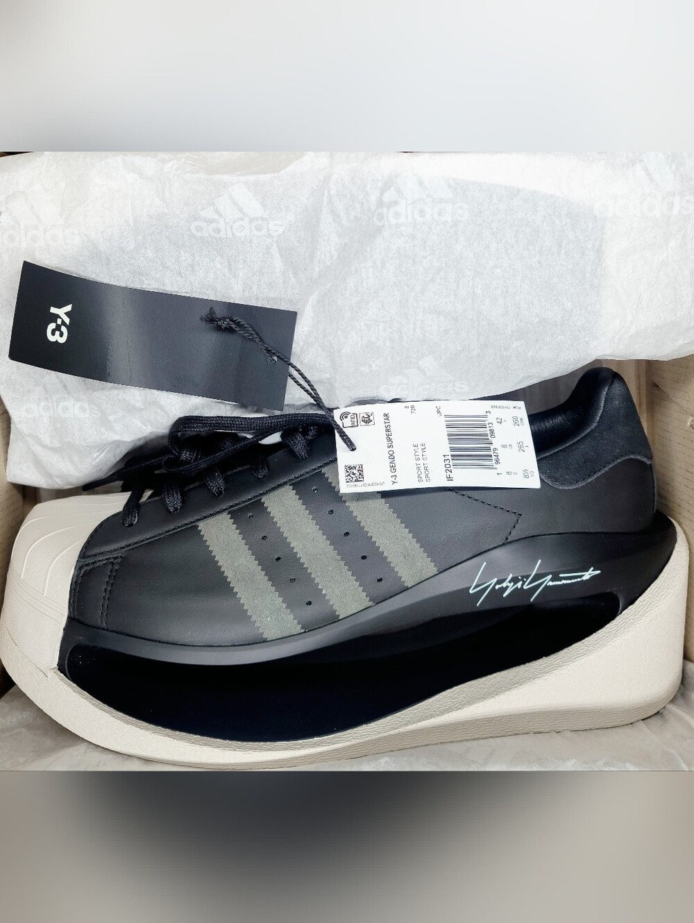 Adidas Y-3 Gendo Superstar Platform "RARE" Shoes Sz 8.5 Men NIB